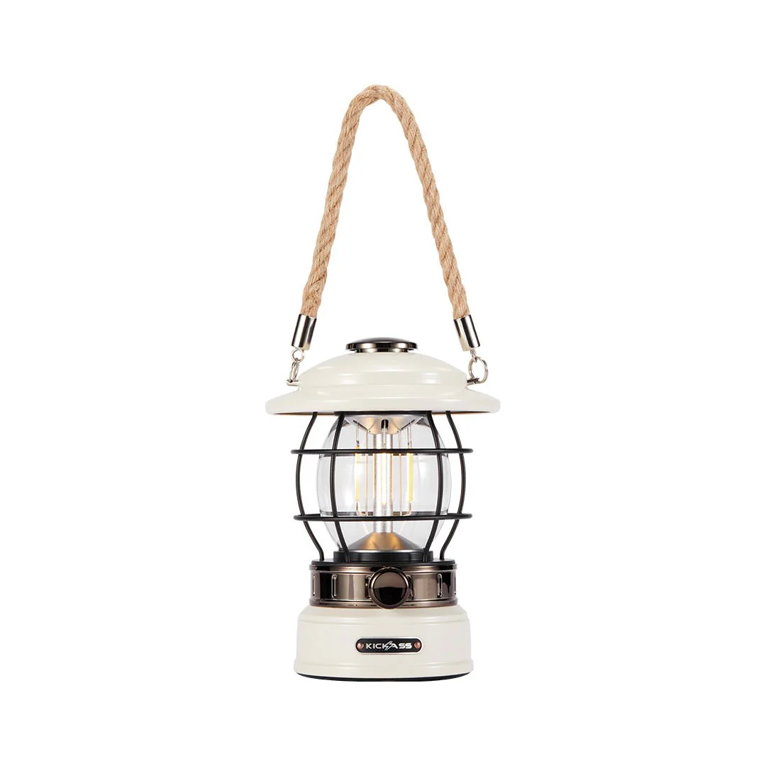 KickAss Vintage Camping Lantern - White - Image 9