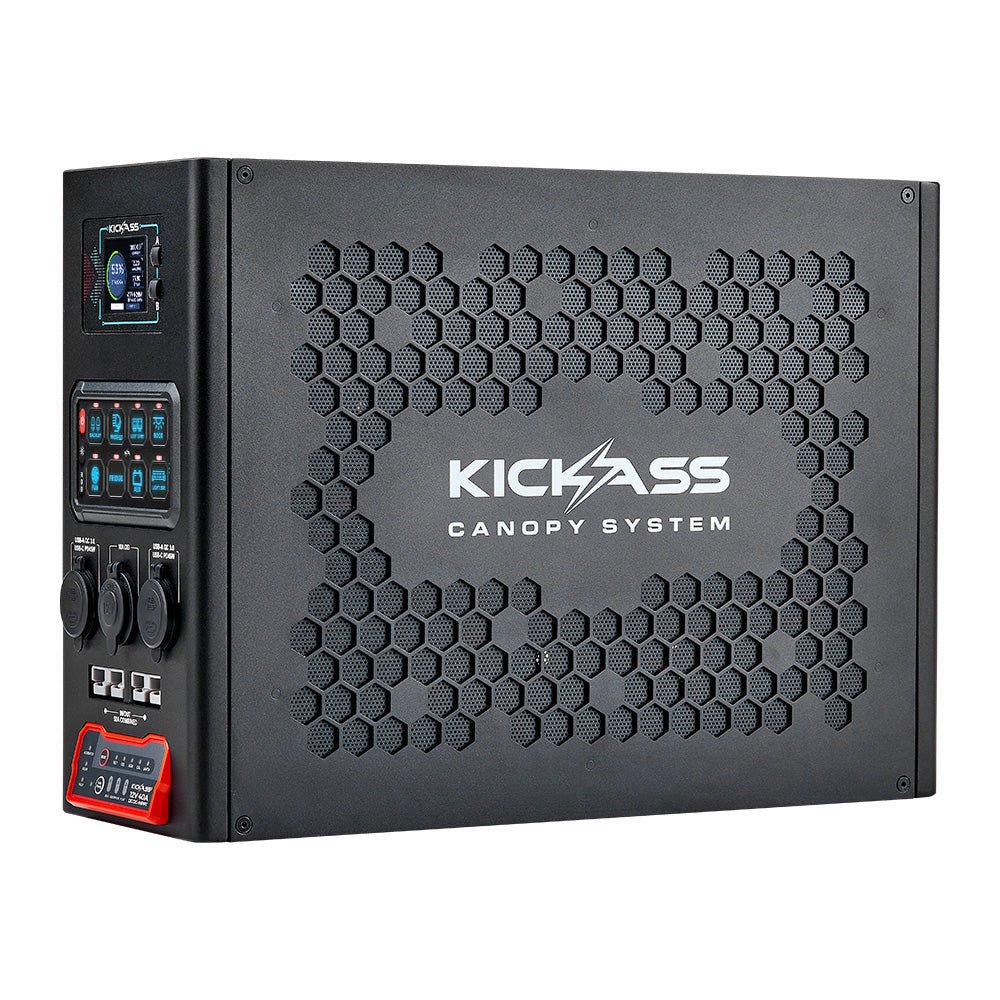 KickAss Wired Switching Canopy Power System with 40A DCDC Charger
