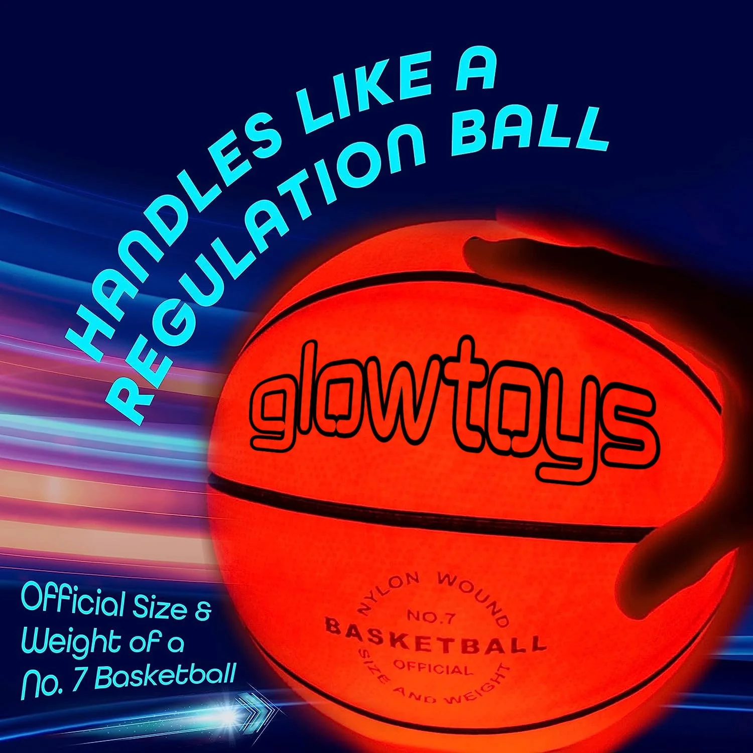 LED Touch Activated Light Up Basketball - Image 4