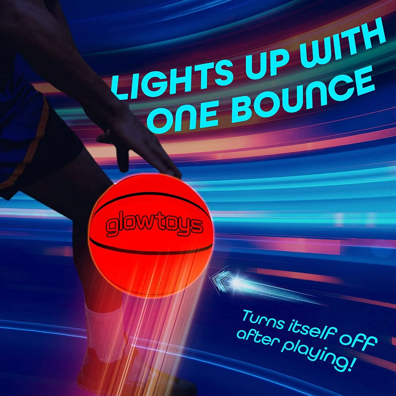 LED Touch Activated Light Up Basketball - Image 6