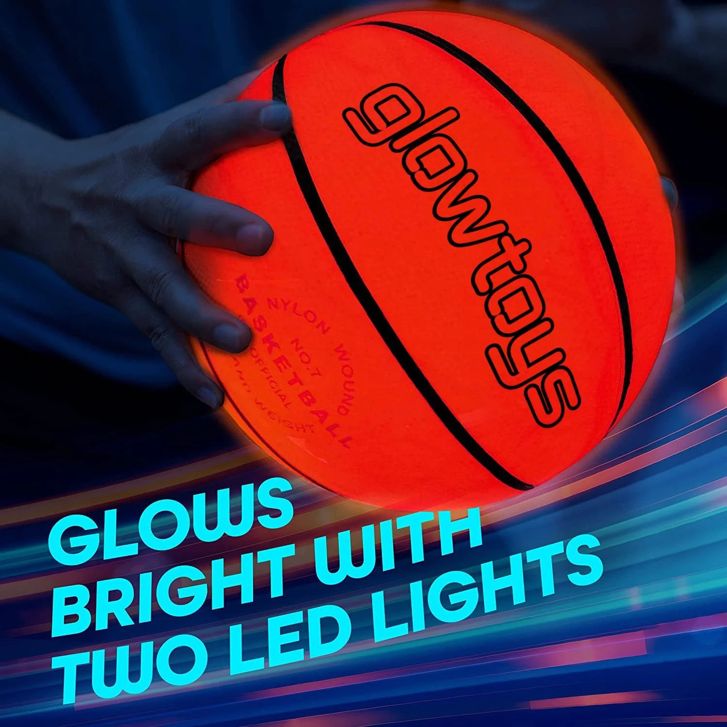LED Touch Activated Light Up Basketball - Image 7