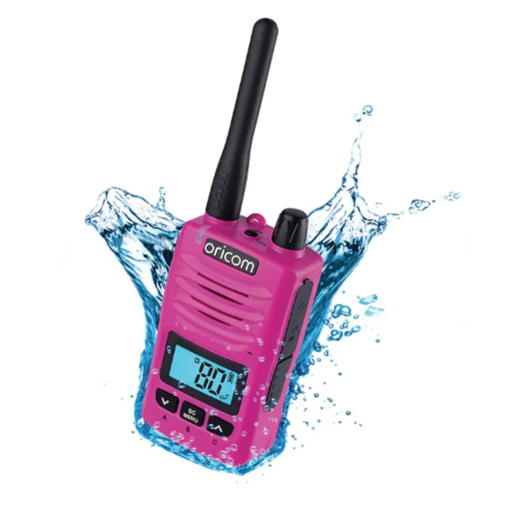 Oricom Pink Waterproof IP67 Handheld 5W UHF CB Radio - Image 2