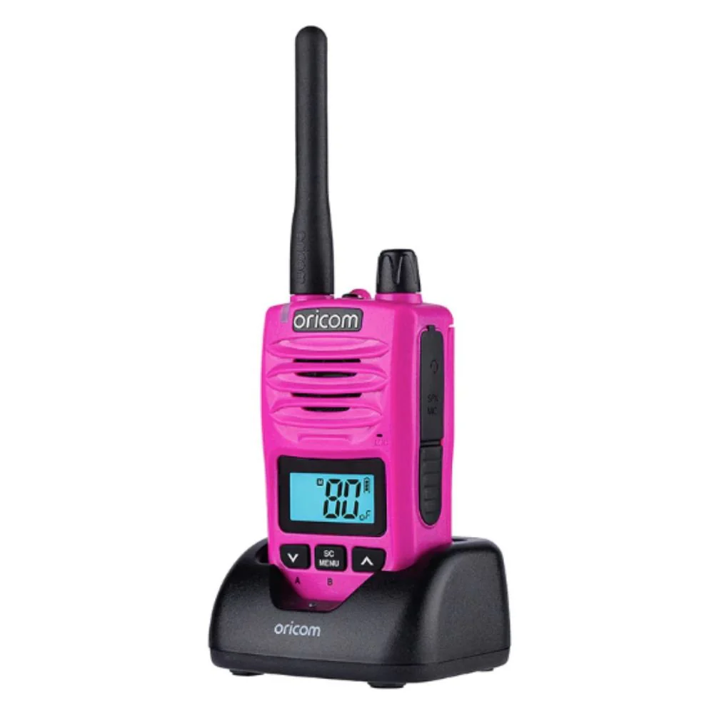 Oricom Pink Waterproof IP67 Handheld 5W UHF CB Radio - Image 4