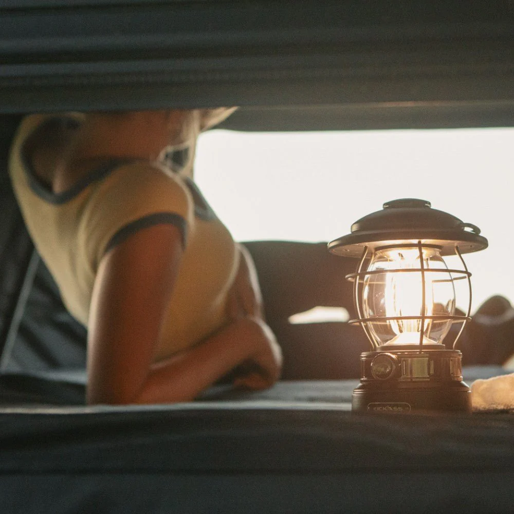 KickAss Vintage Camping Lantern - Black - Image 3