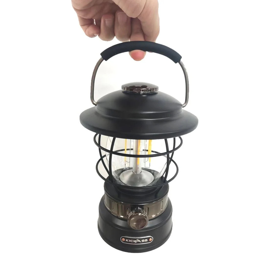 KickAss Vintage Camping Lantern - Black - Image 6